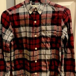 Abercrombie kids flannel shirt 11/12